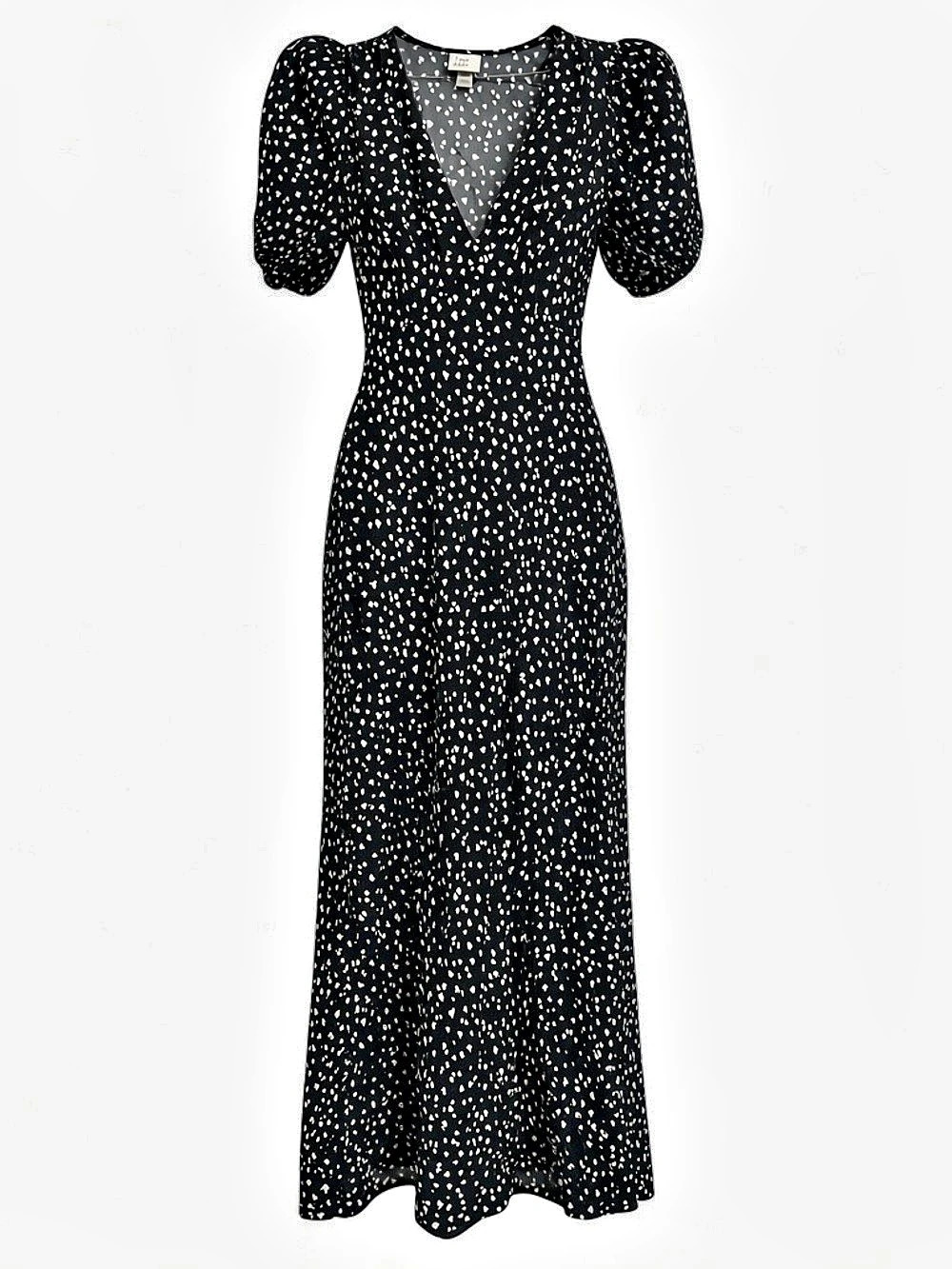 A New Day Black & White Animal Print Maxi Dress